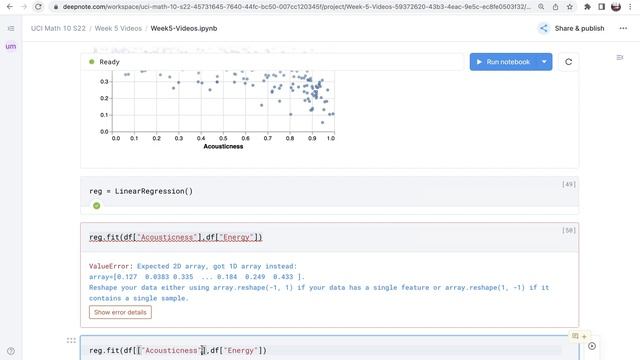 Linear regression with a real dataset смотреть онлайн