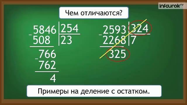 Письменное деление на трехзначное число с остатком смотреть онлайн