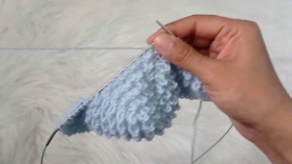 Пинетки спицами ?Барашки? Мастер класс для начинающих.