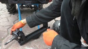 Передняя балка на МИНИТРАКТОР из мотоблока .Front axle for homemade tractor