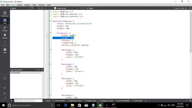Python - PyQt5 - Qml Tutorial - GridLayout смотреть онлайн
