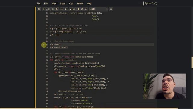 Python candlestick chart animation смотреть онлайн