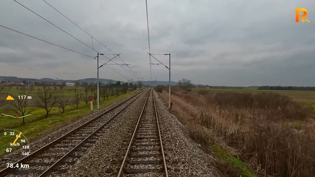 Winter Cab Ride Novska - Vinkovci (Croatian Railways) - train drivers view in 4K смотреть онлайн
