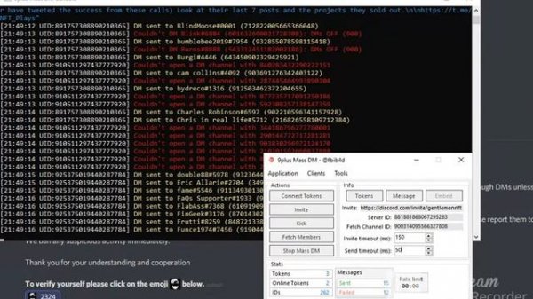 Рассылка Дискорд/Discord Sending