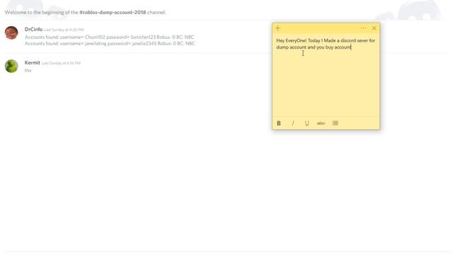 ?✅ ROBLOX DUMP DISCORD! 2018✅? смотреть онлайн