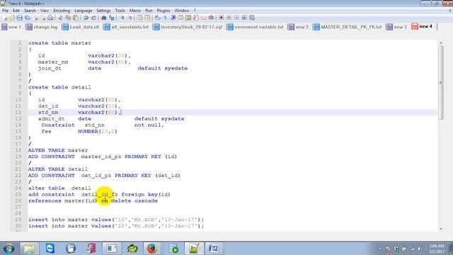 Relation in Master Details in Oracle Table | Muhammad Abdul Quium (V-26) смотреть онлайн