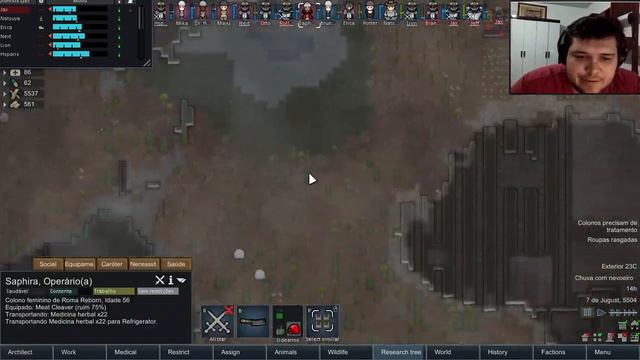 🔴 [Live] Rimworld - Somente Melee (!loot e !help) смотреть онлайн