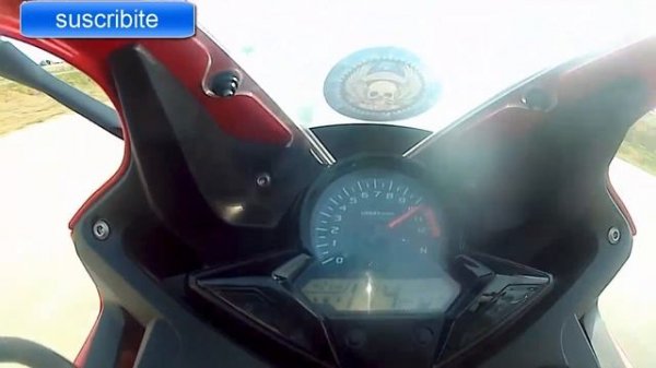 HONDA CBR 300R -TOP SPEED -VELOCIDAD FINAL.-24.000KM