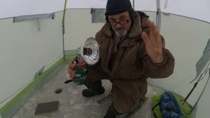 Обогреватель с AliExpress в зимней палатке