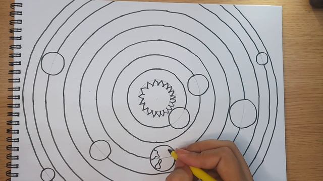 solar system|solar system kaise banaen| drawing solar system|the solar system|solar system ka chitr смотреть онлайн