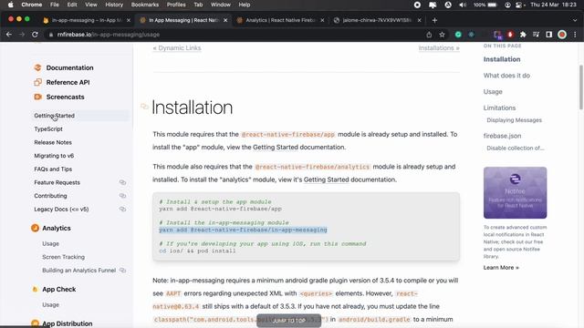 React Native Firebase Android In App Messaging смотреть онлайн