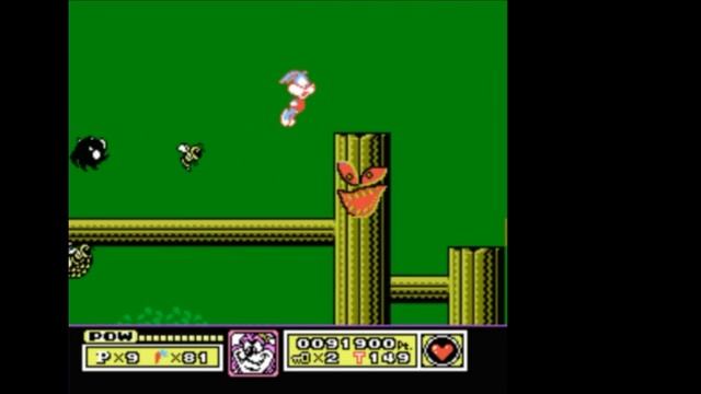 Dendy (Famicom,Nintendo,Nes) 8-bit Tiny Toon Adventures Stage 3 Forest