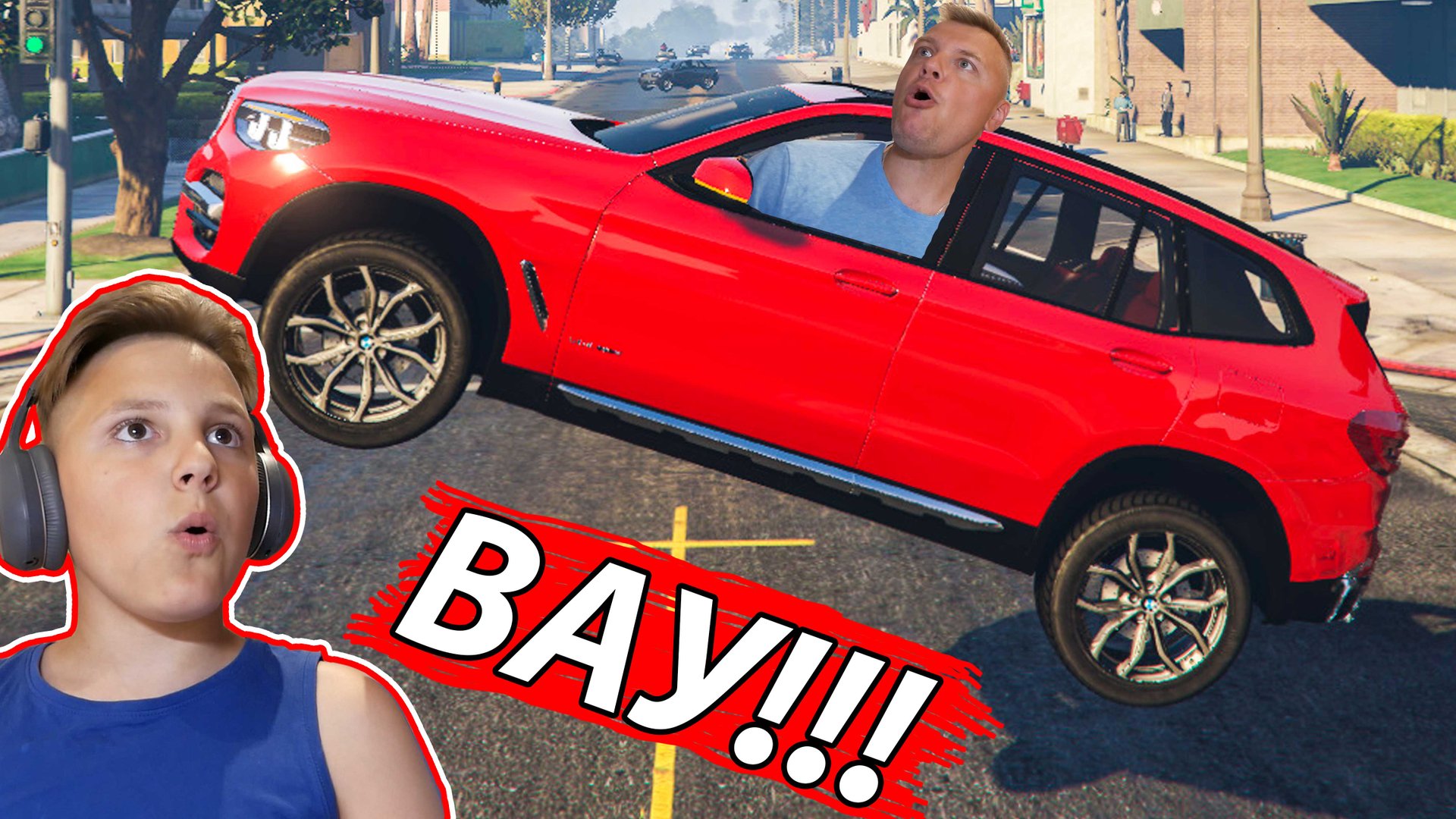 НАША БЭХА Прыгнула и Ускорилась в GTA 5 BMW X3 смотреть онлайн