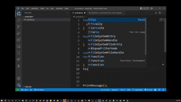 VSCode JavaScript ES6 Code Snippets Extension / How To Use Tutorial