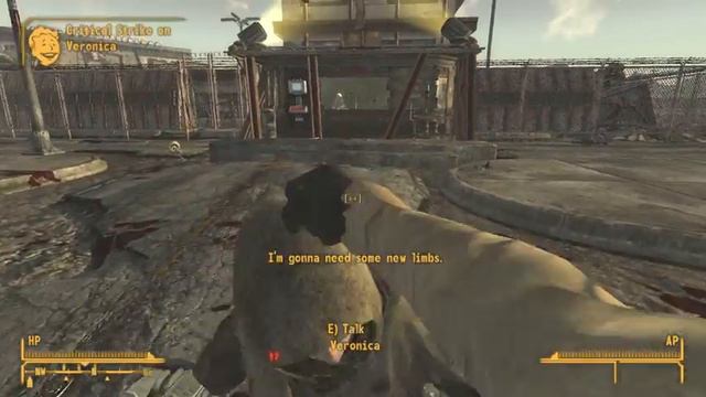 Fallout New Vegas - Veronica gets beat down.... and owned смотреть онлайн