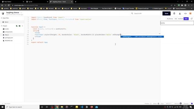 React Native - 18.Handling TextInput смотреть онлайн