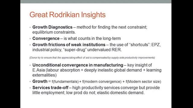 Dani Rodrik: the future of economic transformation in developing countries - 3 смотреть онлайн