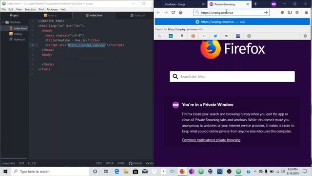 Veil 3 - How to use Vue.js in Atom IDE смотреть онлайн