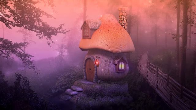 10H Enchanted Forest Ambience (occasional Rain) For Sleep, Study, Deep Relaxation.
