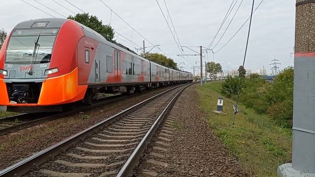 Электропоезд Ласточка ЭС1-024 Перегон Толоконцево — Нижний Новгород-Московский смотреть онлайн