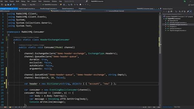 RabbitMQ Topic Exchange, Headers Exchange and Fanout Exchange (Part 3, RabbitMQ in .NET Core) смотреть онлайн