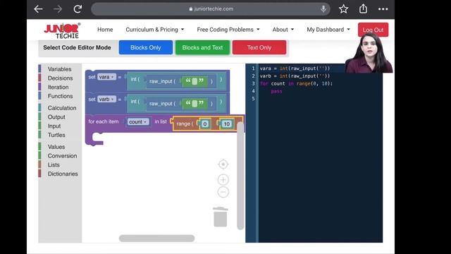 Coding for Kids | a raised to power b in Python | Juniortechie -Competitive Coding Platform For Kid смотреть онлайн