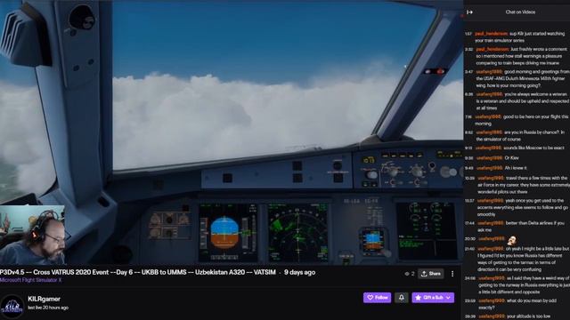 Cross VATRUS 2020 Event || 13 || UKBB-UMMS || Uzbekistan A320 || P3D || Twitch Livestream смотреть онлайн