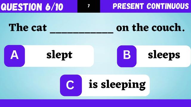 Present Continuous | Present Continuous Tense | Grammar Test #1 смотреть онлайн