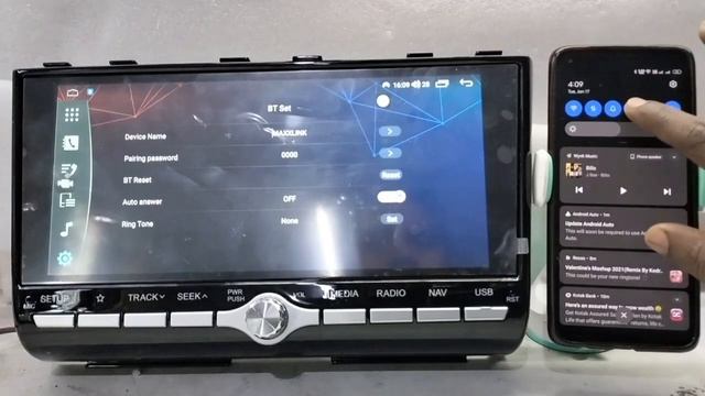 How to connect Android auto by Carlink application. смотреть онлайн
