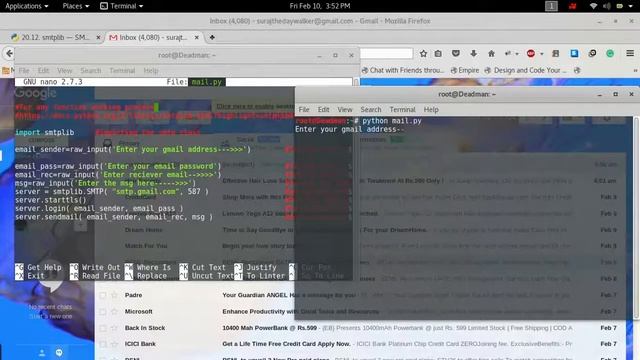 Send mail by using python смотреть онлайн