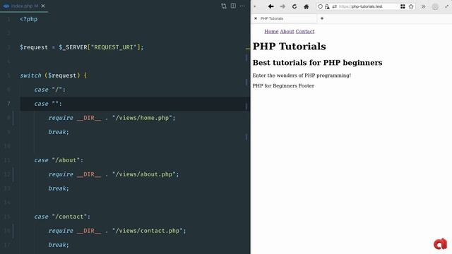 PHP FOR BEGINNERS #4 - Create a dynamic Router смотреть онлайн