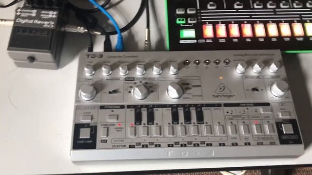 Behringer TD-3 How to do Rest Notes, 1/2 Notes, Generate Random Pattern + Roland TR8 Setup смотреть онлайн