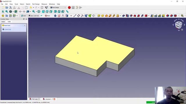 FreeCAD How To Cut Sketch And Body смотреть онлайн