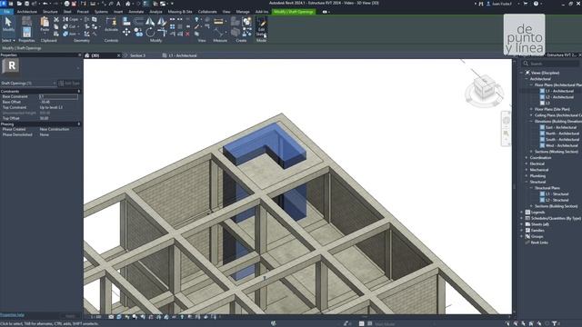 Cómo crear perforaciones a elementos estructurales en Revit смотреть онлайн