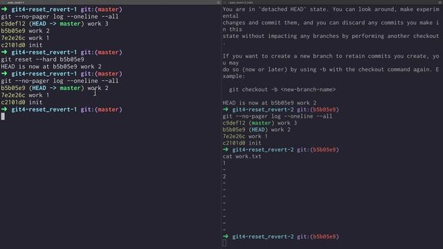 GIT4 Reset & Revert 3 2 reset vs checkout 실습 смотреть онлайн