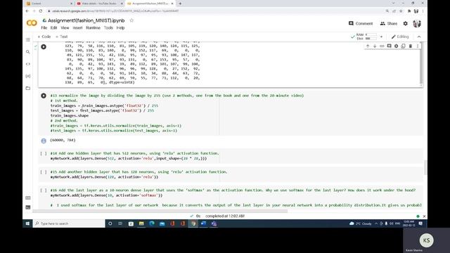 deep learning using keras (fashion_mnist) смотреть онлайн