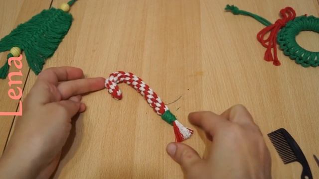 ??????? with ???? ? 4 Makramee Schmuck Weihnachtsdeko Kranz Wichtel ? 4 Macrame christmas ornaments смотреть онлайн