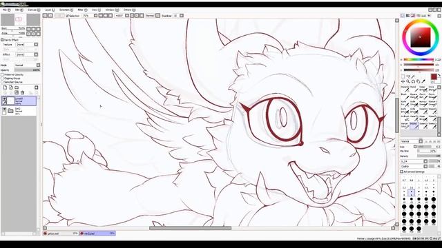 Ron Dragon | Furry Kemono Speed Drawing смотреть онлайн