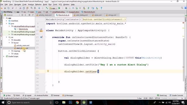 #17 Android Application Development with Kotlin - Custom Alert Dialog смотреть онлайн