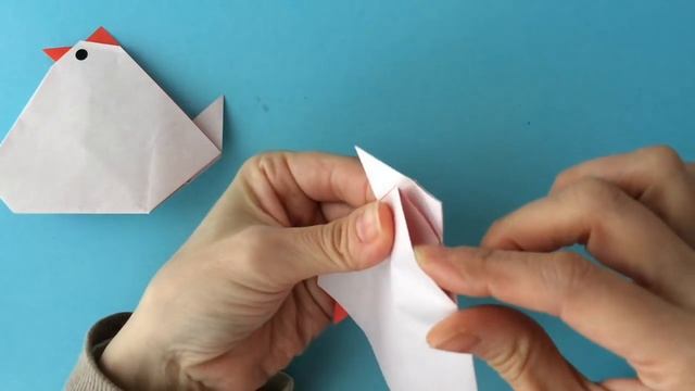 【酉年の折り紙】にわとり ひよこ 鶏 Rooster origami（カミキィ kamikey) смотреть онлайн