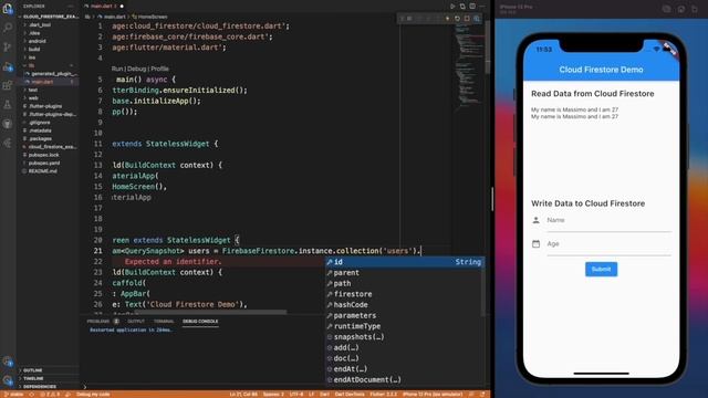 Flutter Cloud Firestore Guide: Read & Write with Firebase Firestore in Flutter смотреть онлайн