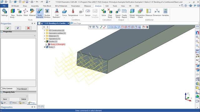 T-Flex Analysis v.16 English - Lesson 21/49 - Resultant Value смотреть онлайн