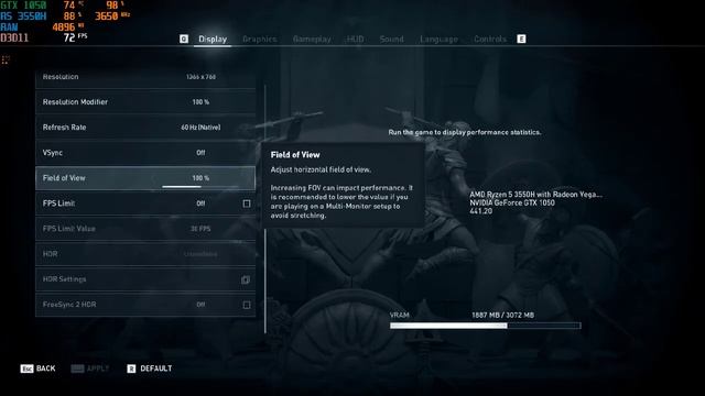Mobile GTX 1050 3GB on Assasins Creed odyssey /Ryzen5 3550H/ 1080P VS 720P смотреть онлайн