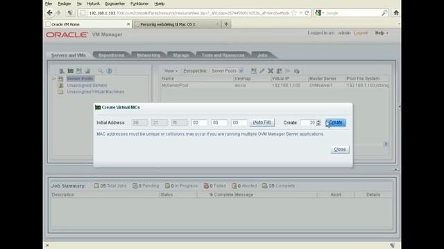 NEW Oracle OVM 3.1.1 tutorial creating VNIC смотреть онлайн