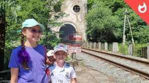 Железнодорожные тоннели и самая красивая жд станция Ахазии