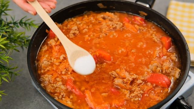 Geniales Hackfleisch-Abendessen! Einfach und lecker aus Gemüse und Hackfleisch. смотреть онлайн