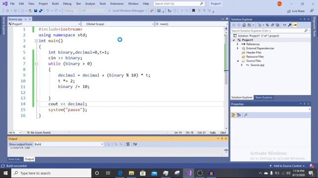 Binary to decimal in c++| How to Program 9th Edition by Deitel 4.27 смотреть онлайн