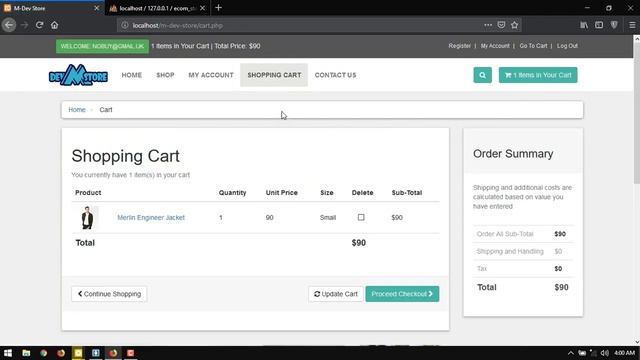P-30 Working With Customer Orders 2 - Create Ecommerce Site Tutorial смотреть онлайн