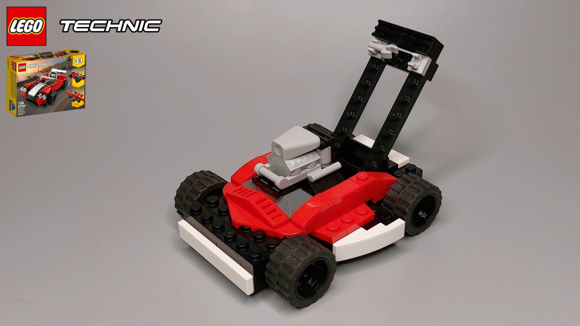 Лего Самоделки - ГАЗОНОКОСИЛКА из Lego Creator (31100) #6 смотреть онлайн