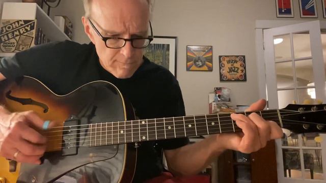 1956 ES-125 played acoustically and plugged in смотреть онлайн